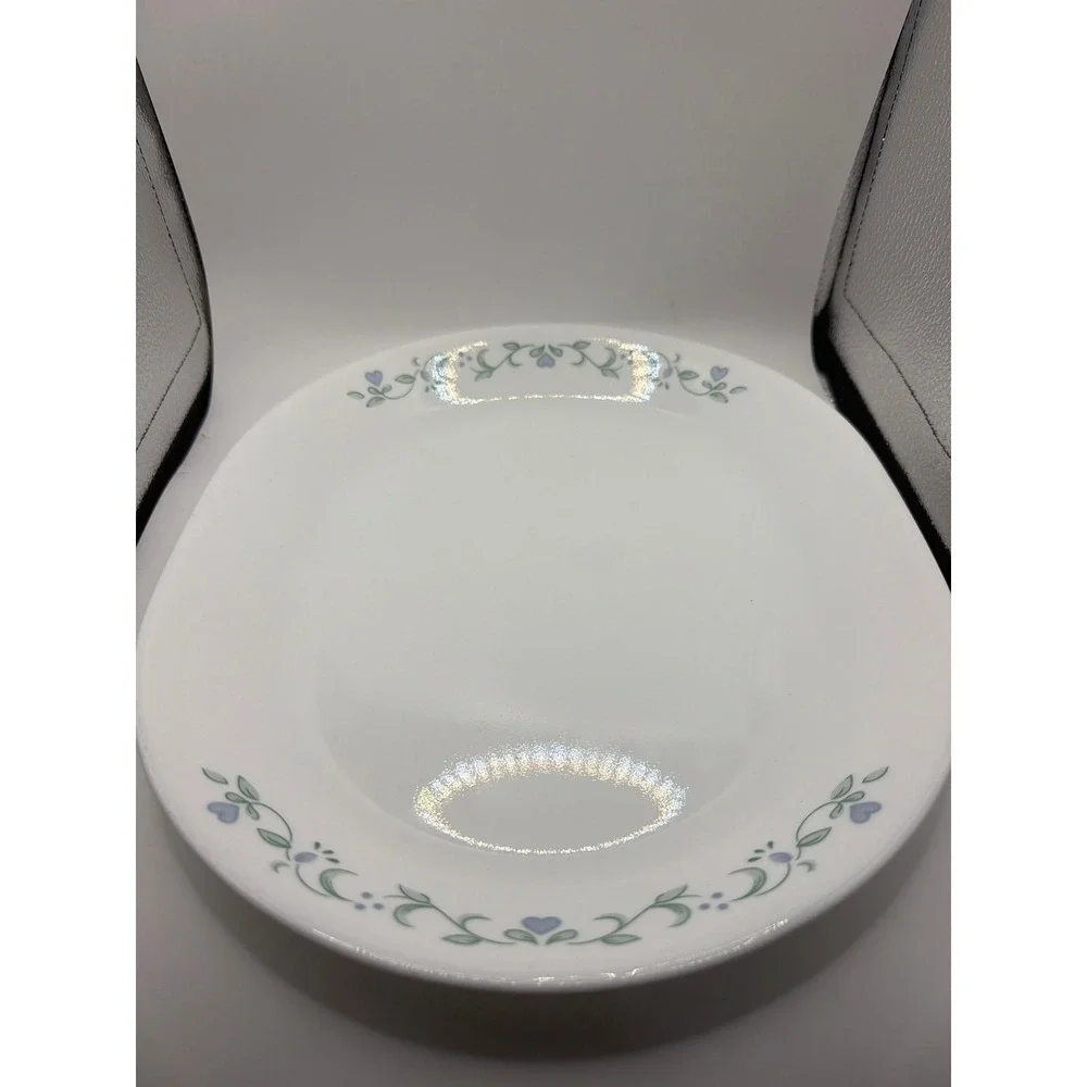 Corelle By Corning Country Cottage Serving Plate Platter white W/Hearts Vines